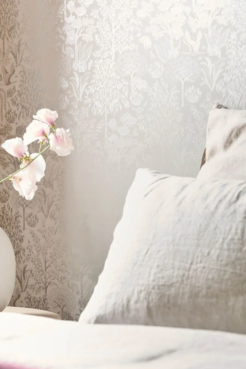 Pip Studio Origami Tree Vliesbehang Gebroken /Zilver