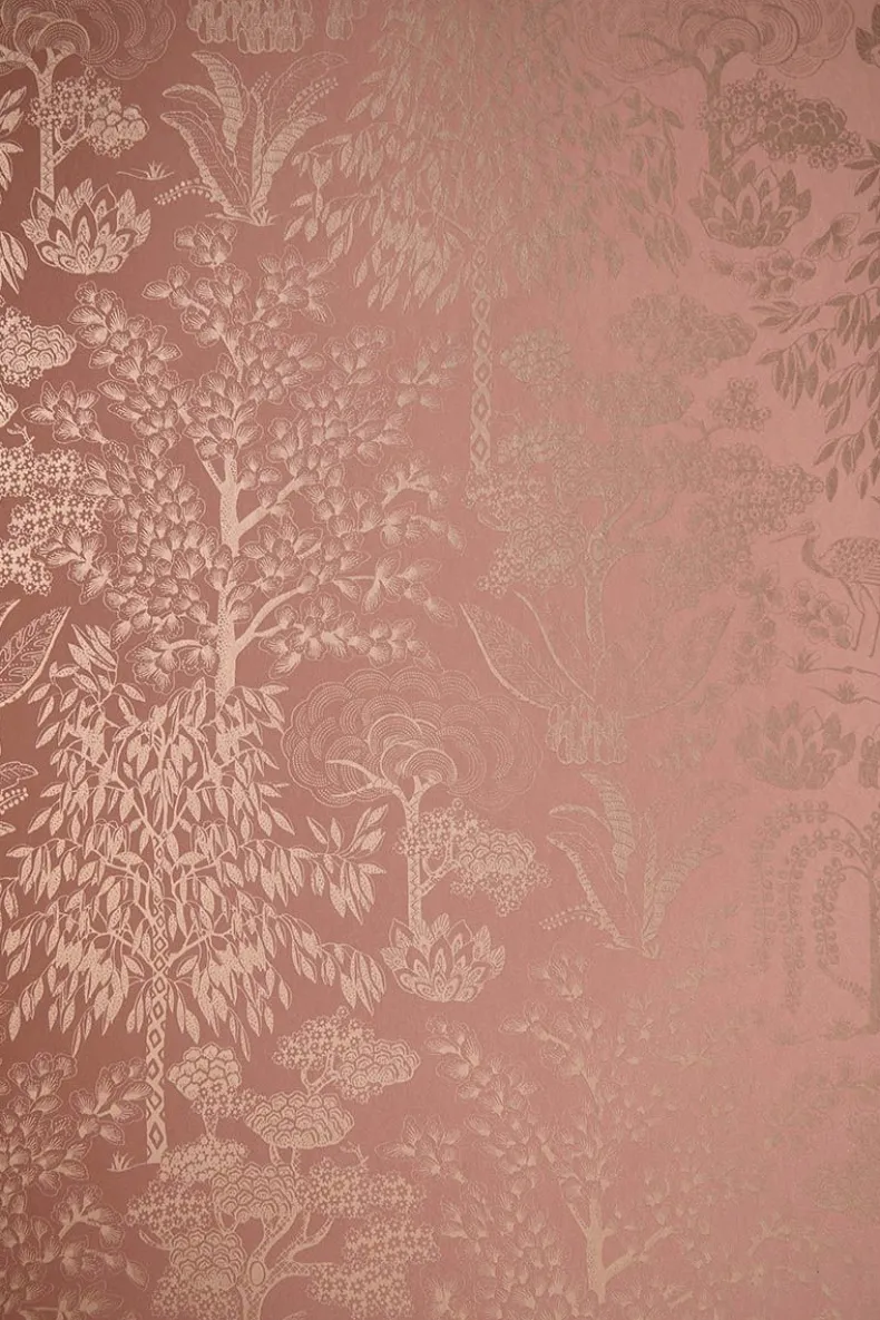 Pip Studio Origami Tree Vliesbehang /Rose Goud