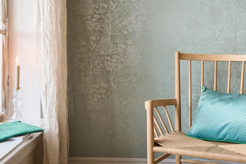 Pip Studio Origami Tree Vliesbehang Licht /Zilver