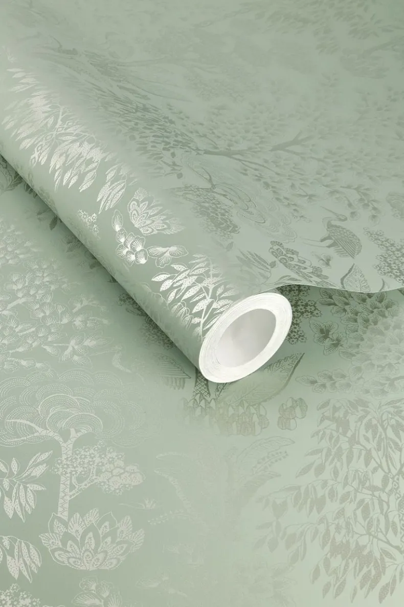 Pip Studio Origami Tree Vliesbehang Licht /Zilver