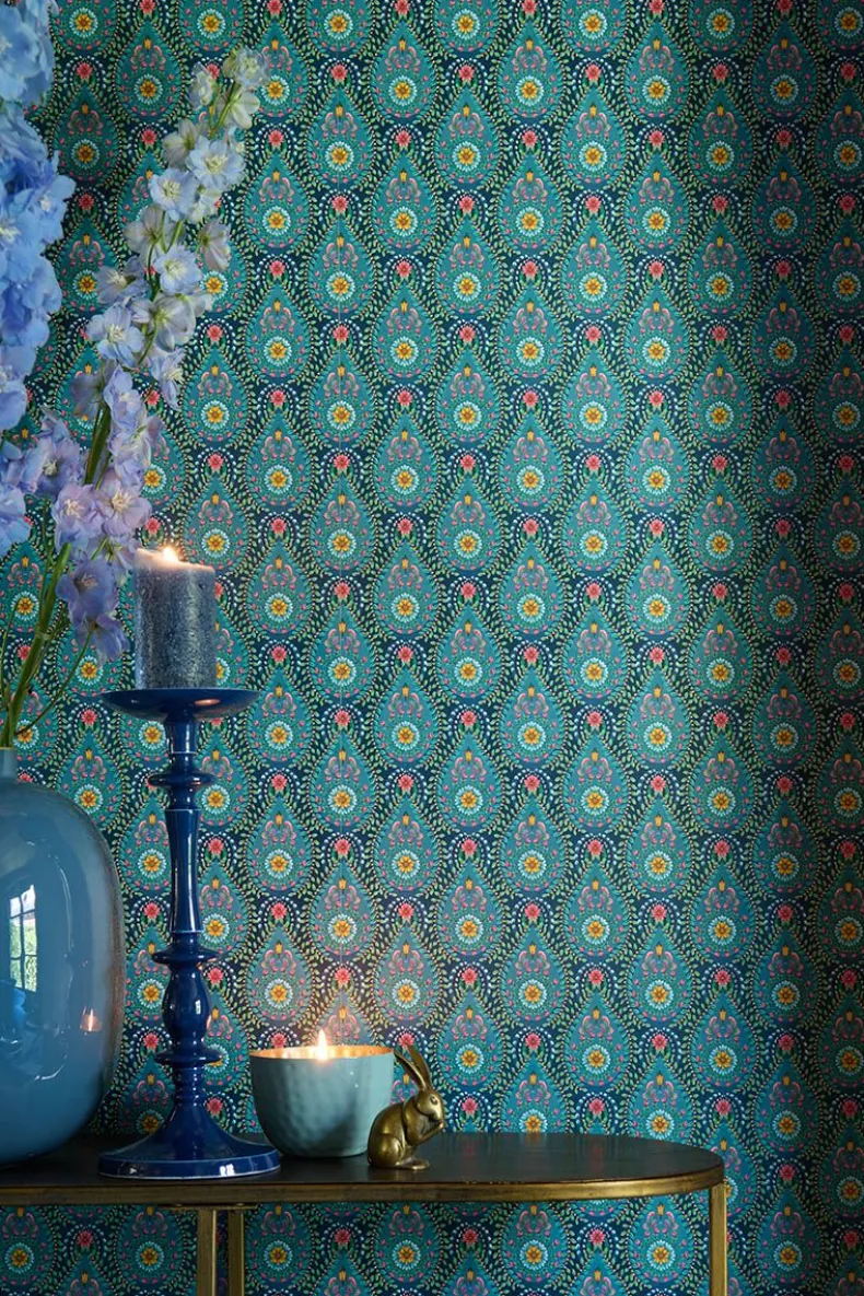 Pip Studio Raindrops Vliesbehang Donker