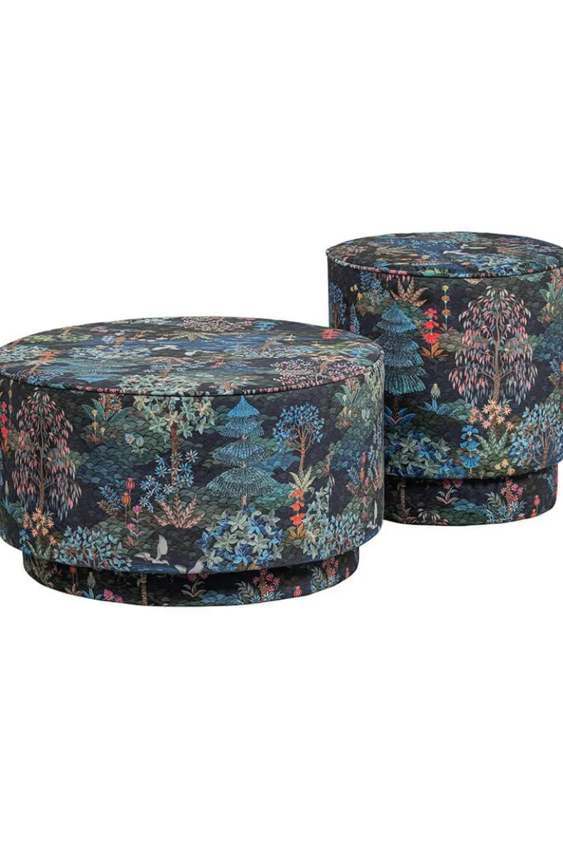 Poef Large Pip Garden Donkerblauw