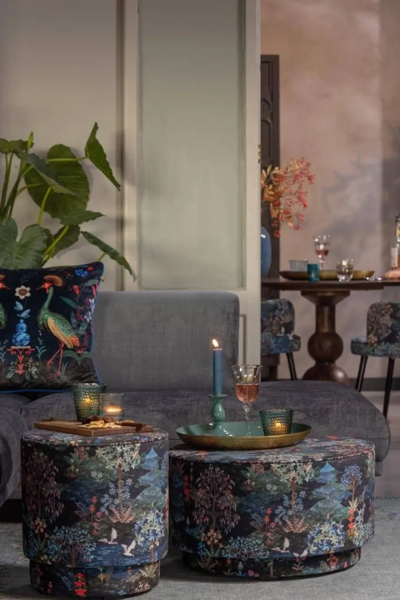 Poef Large Pip Garden Donkerblauw