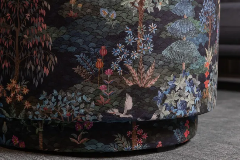 Poef Large Pip Garden Donkerblauw