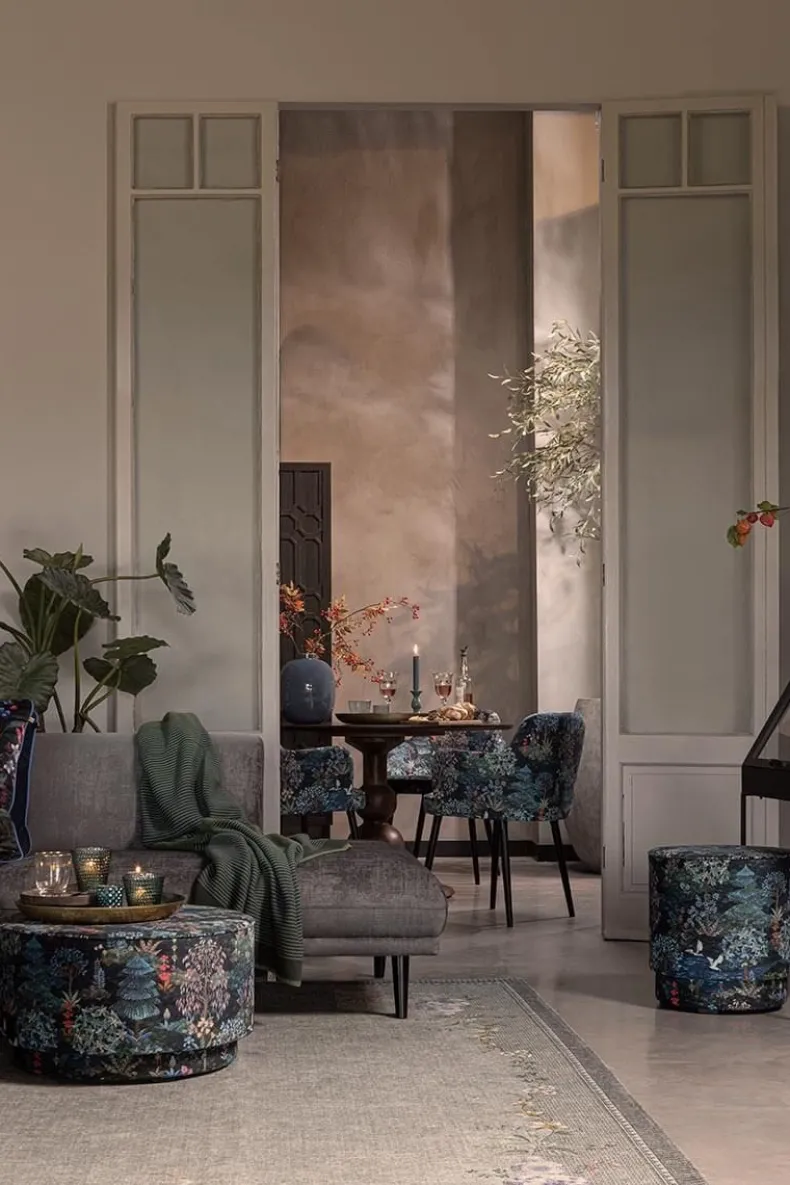 Poef Large Pip Garden Donkerblauw