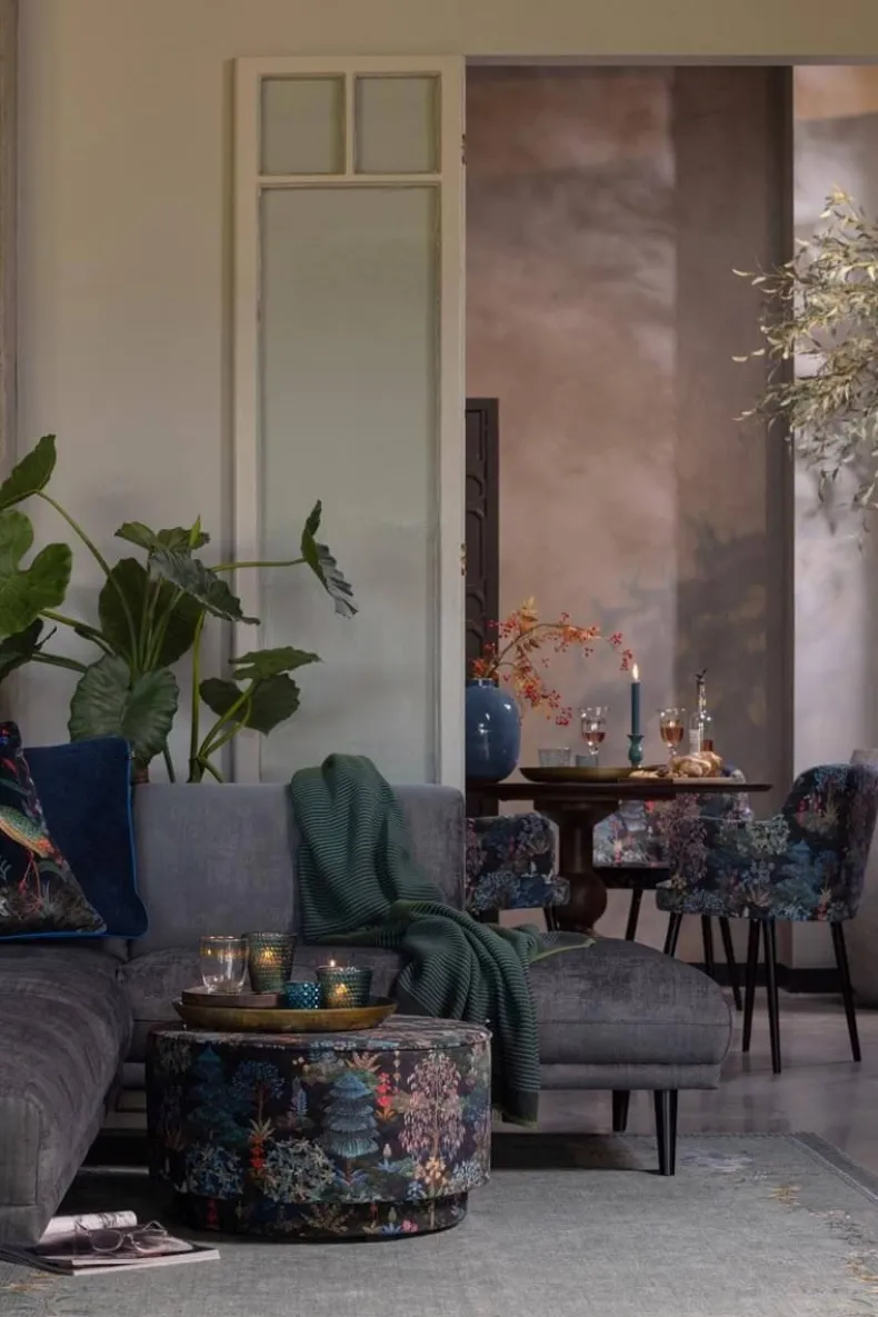 Poef Large Pip Garden Donkerblauw