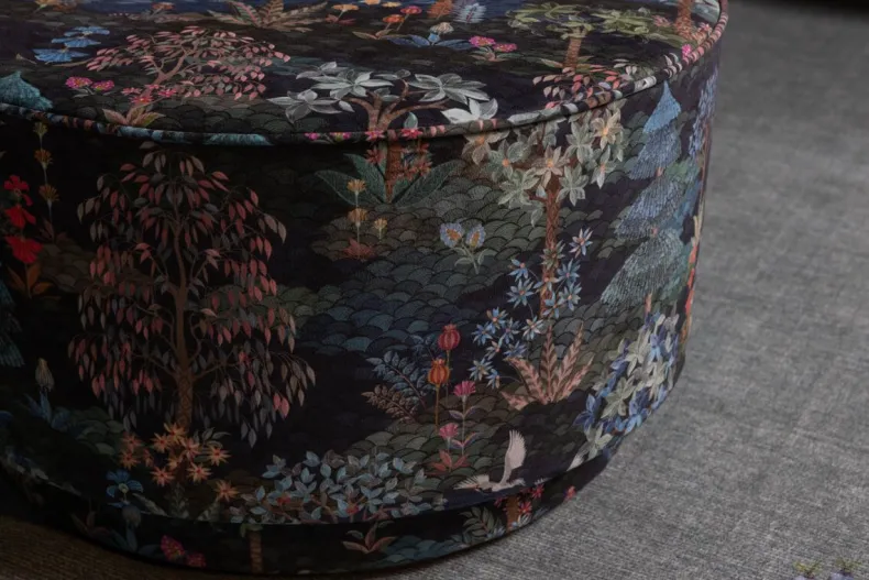 Poef Large Pip Garden Donkerblauw