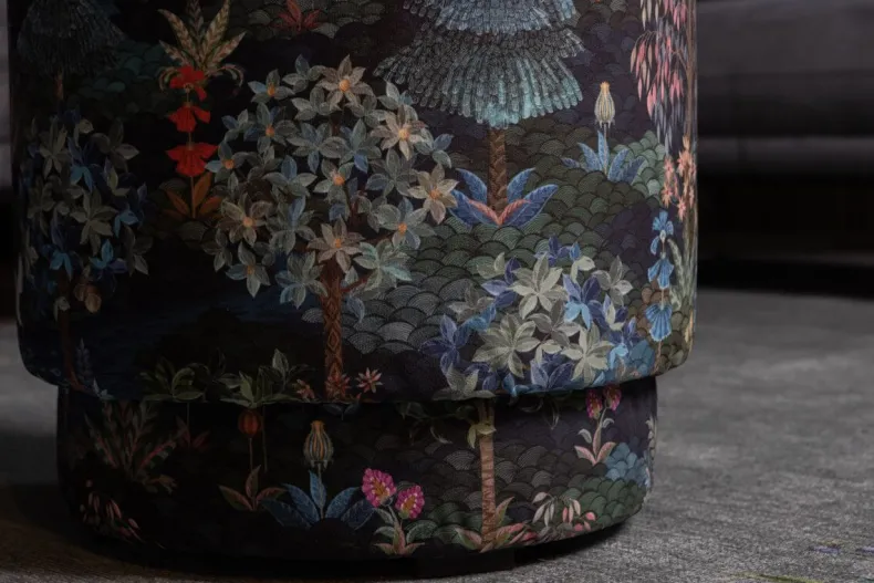 Poef Medium Pip Garden Donkerblauw