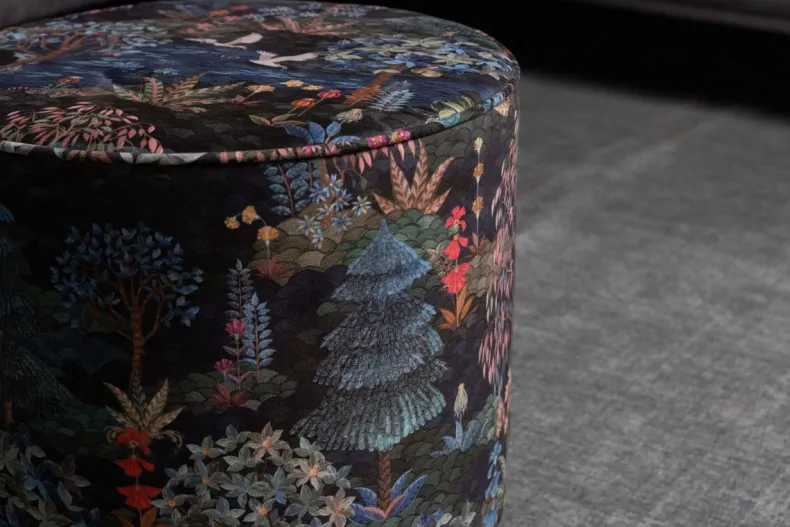 Poef Medium Pip Garden Donkerblauw