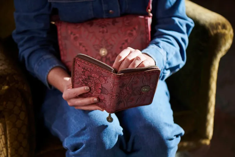 Portemonnee Vierkant Kyoto Festival Donker