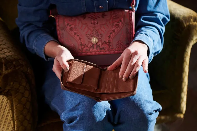 Portemonnee Vierkant Kyoto Festival Donker