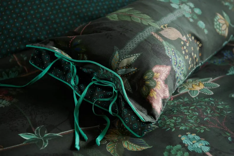 Rechthoekig Sierkussen Lang Alberi Donkergroen