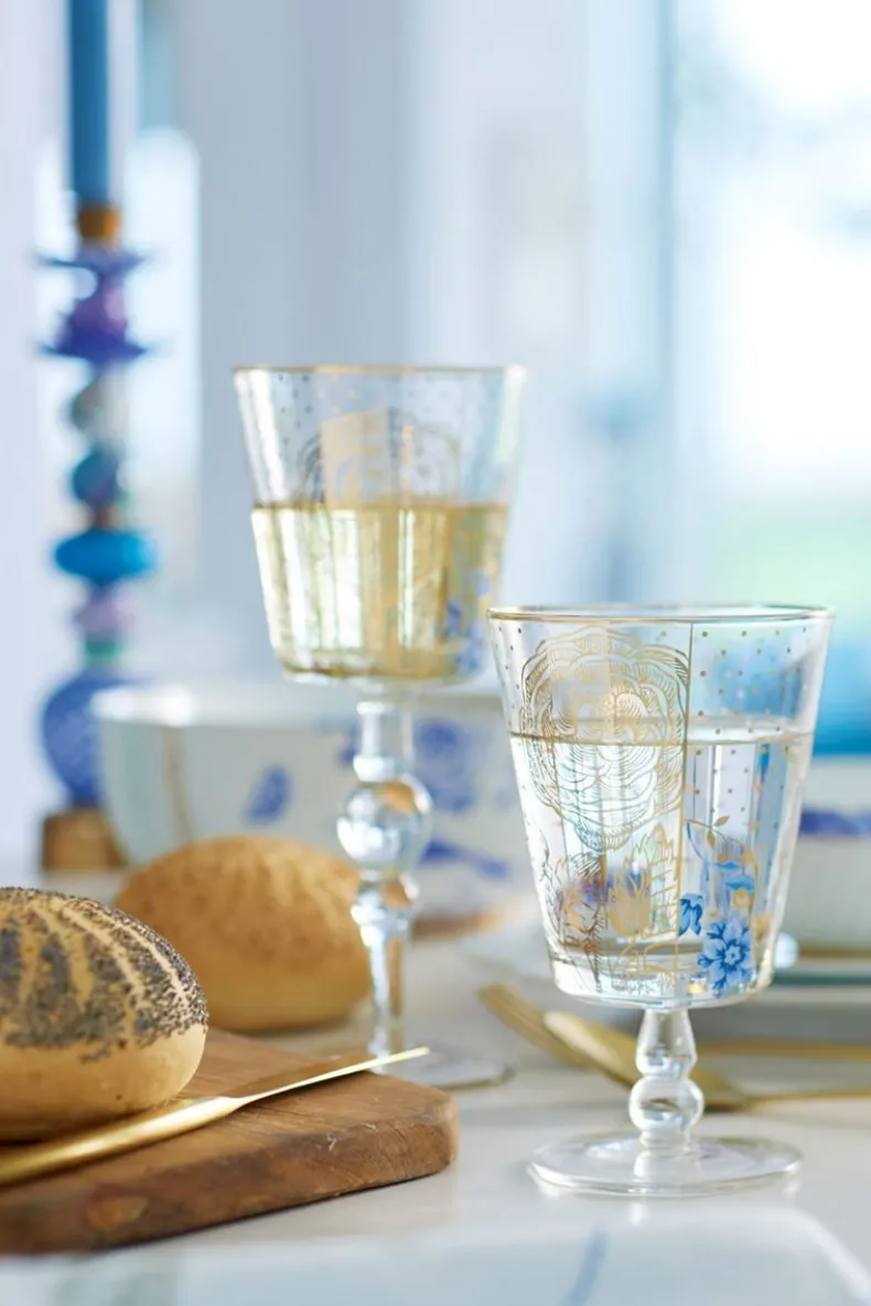 Royal Golden Dots Waterglas Laag