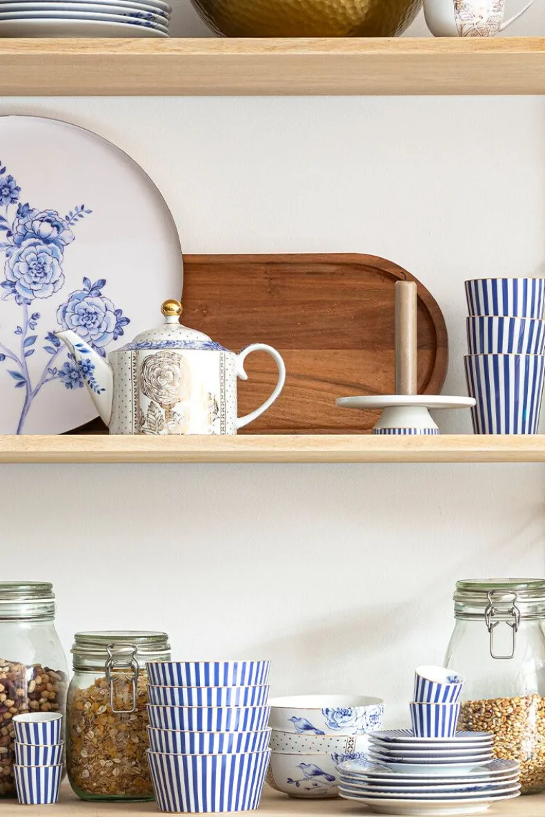 Royal Stripes Kaarshouder Wit 14 Cm