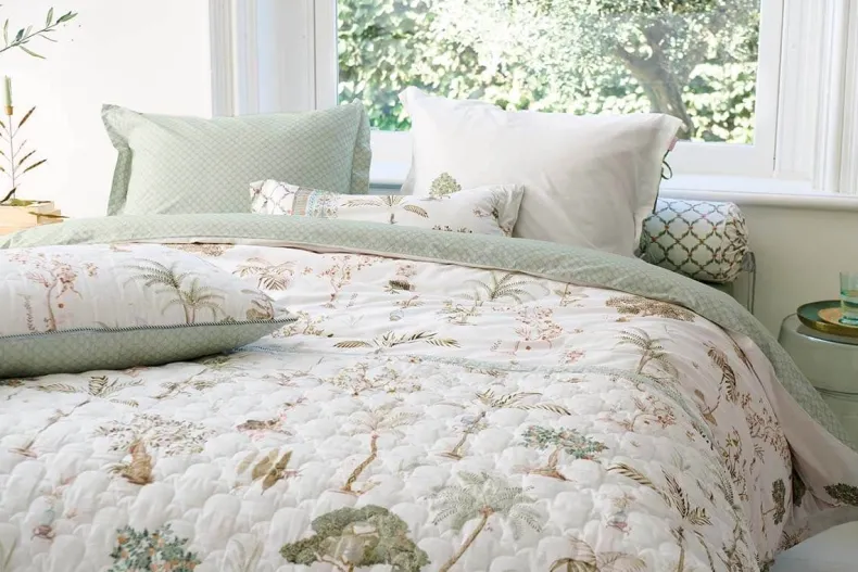 Sierkussen Quilted Giardini Di Frutta Wit