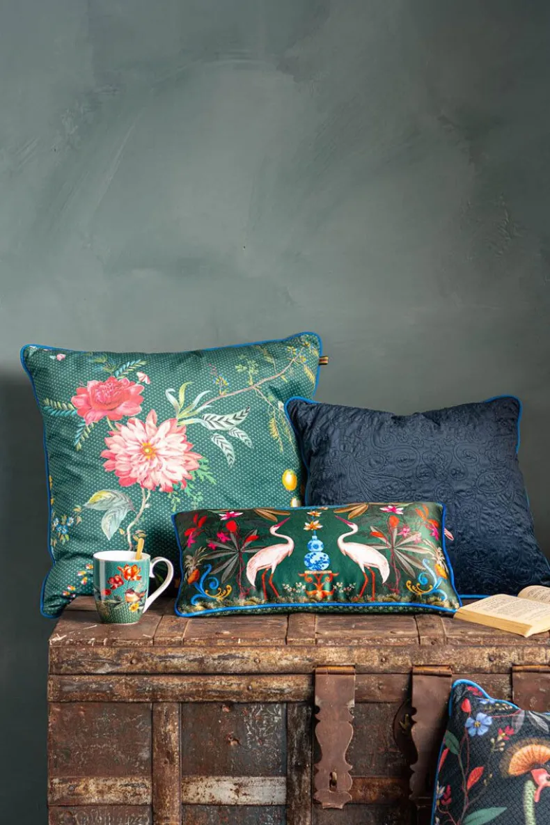 Sierkussen Quilted Donkerblauw