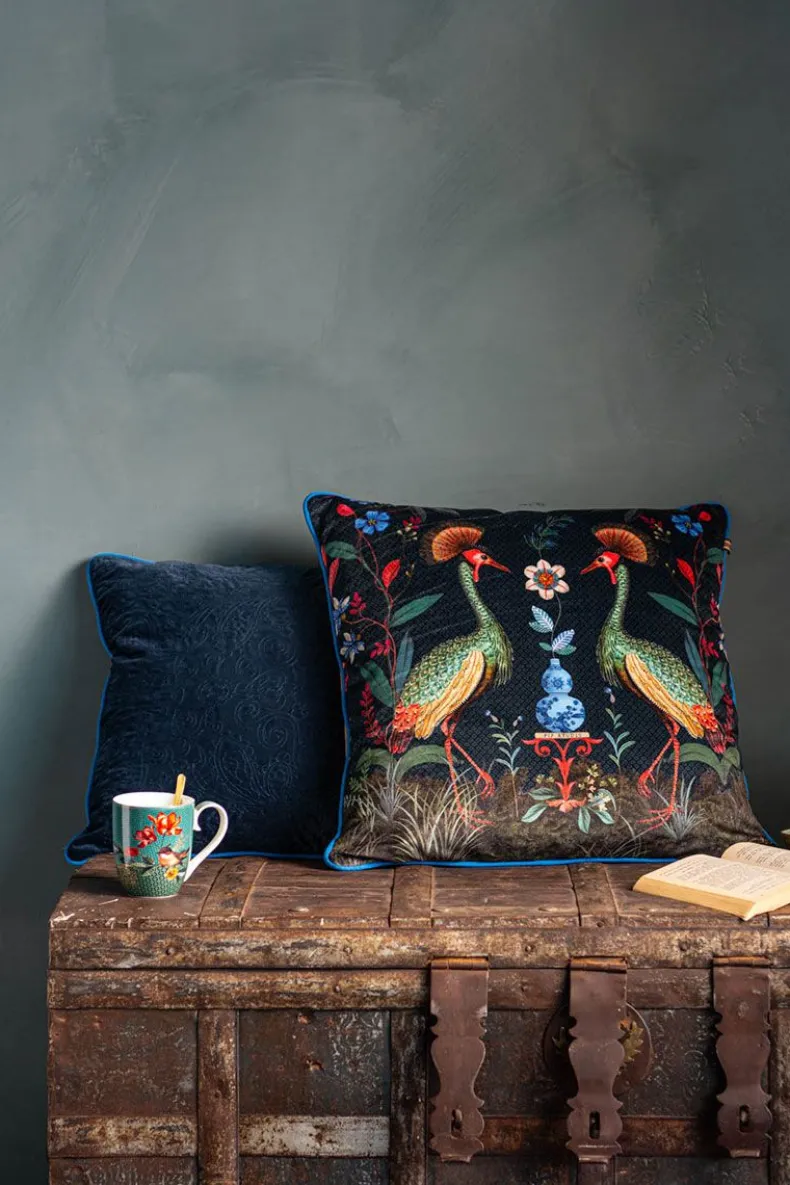 Sierkussen Quilted Donkerblauw