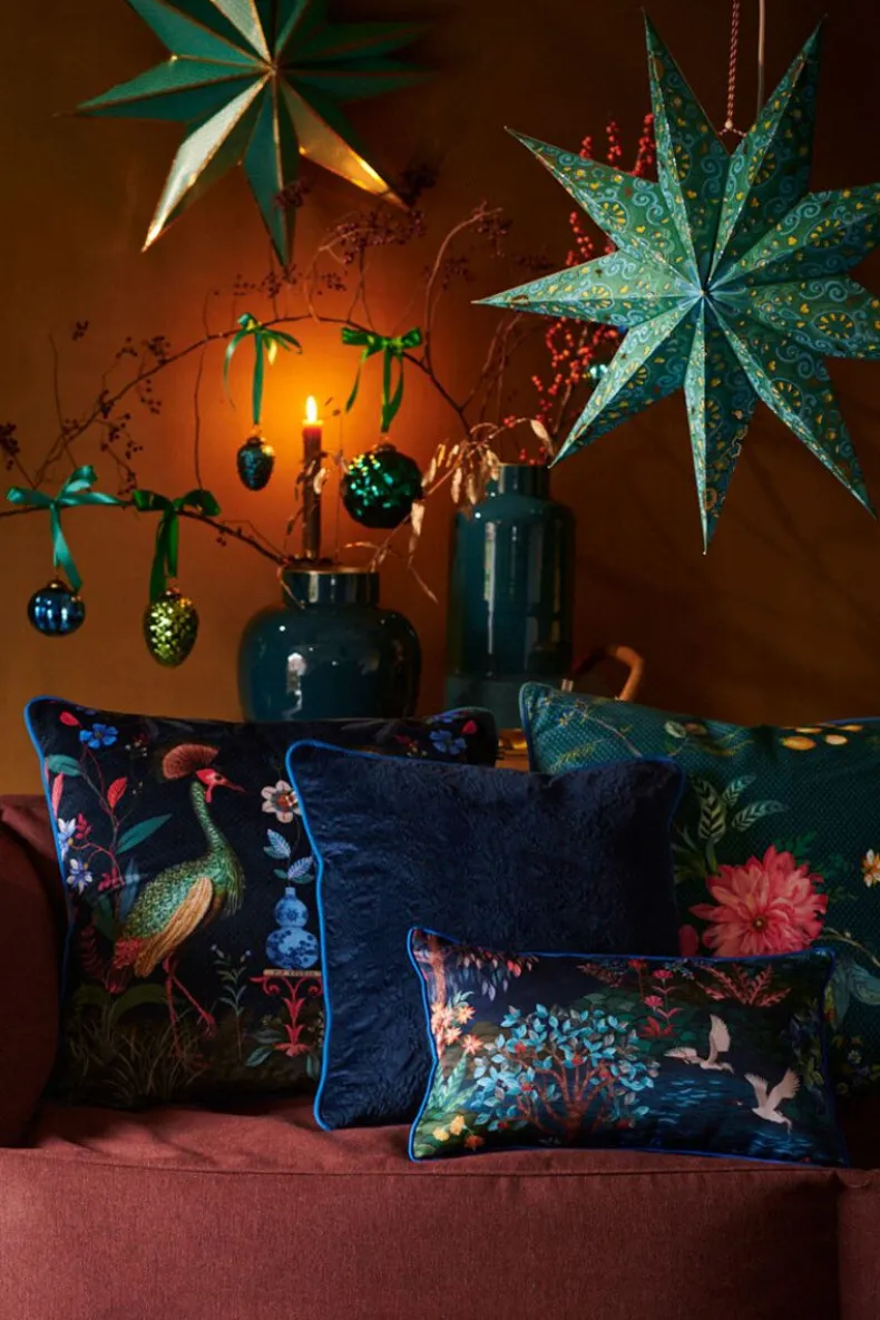 Sierkussen Quilted Donkerblauw