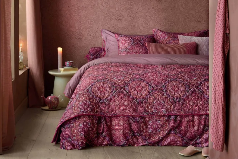 Sierkussen Quilted Il Mosaico Donkerrood