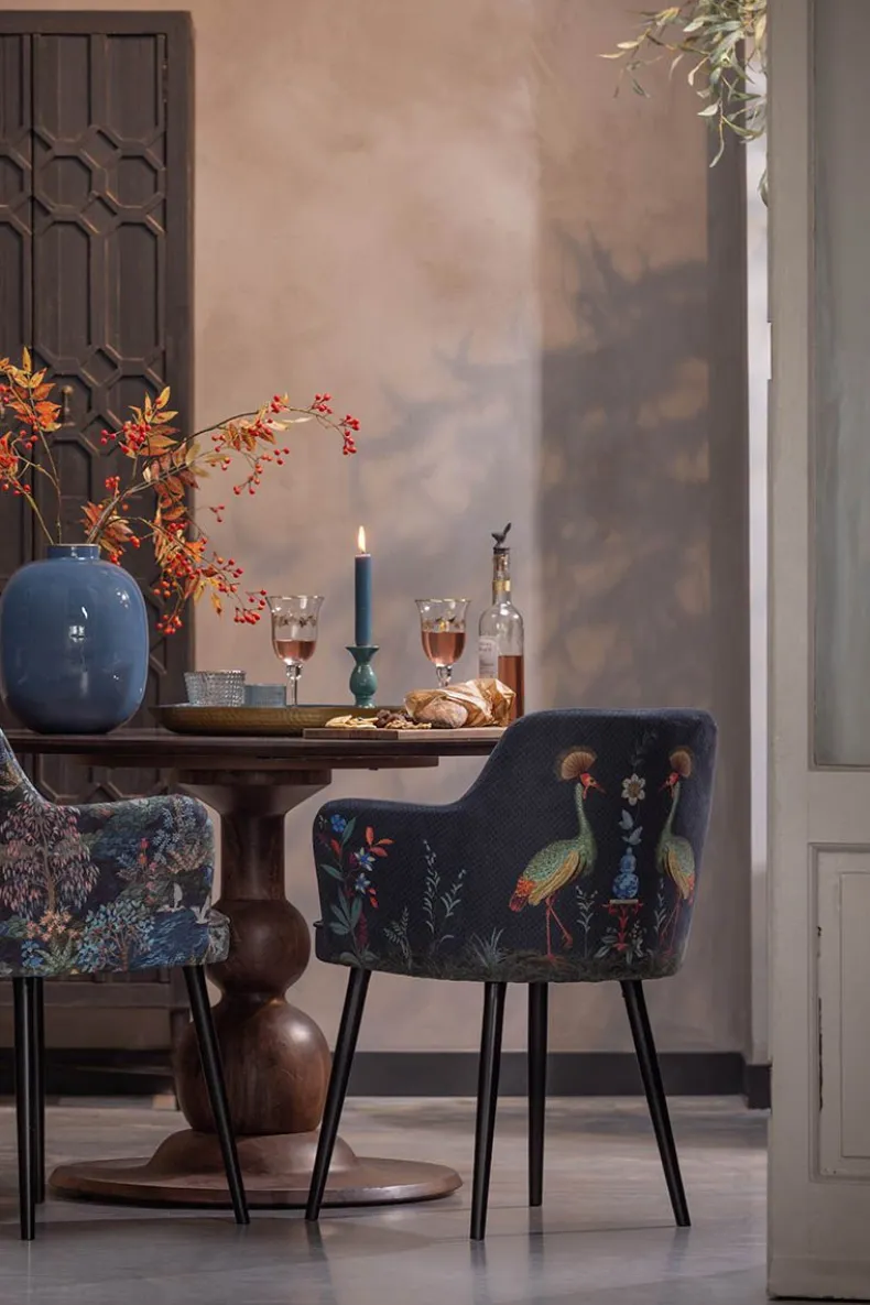 Stoel Flirting Birds Blauw