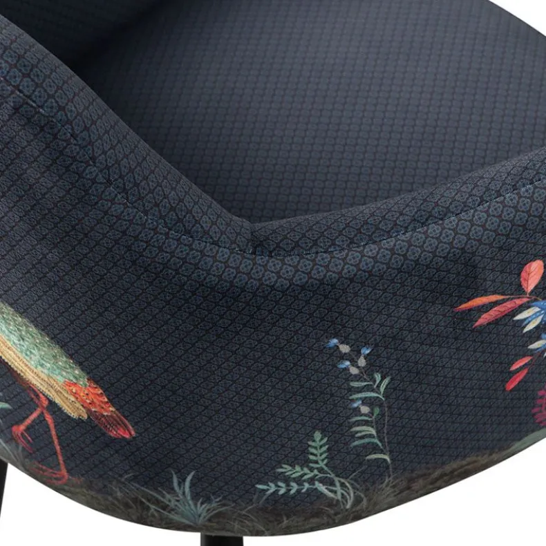 Stoel Flirting Birds Blauw