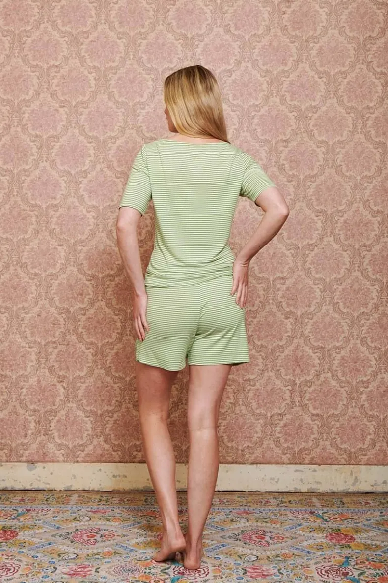 Top Korte Mouw Little Sumo Stripe Fel