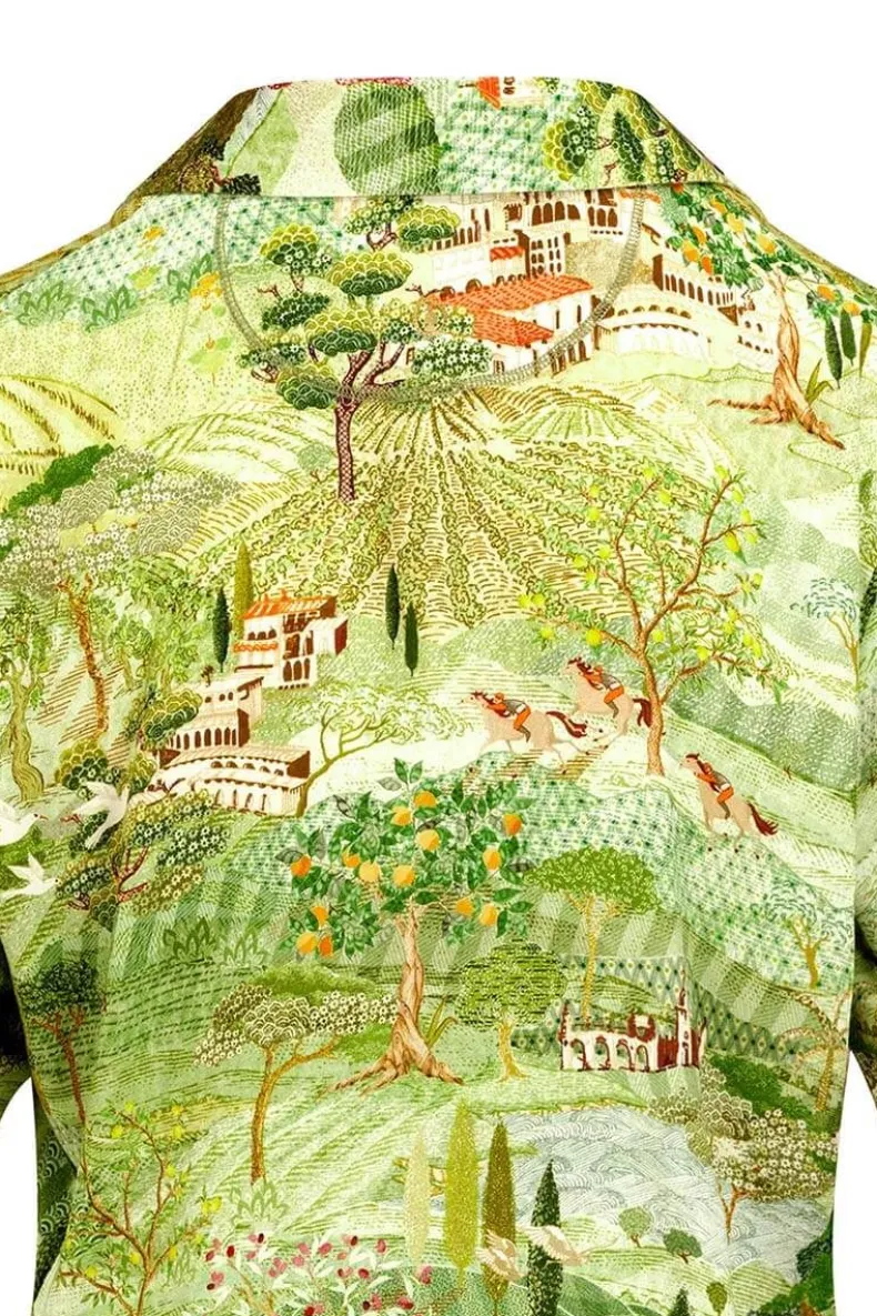 Top Korte Mouw Toscana Groen