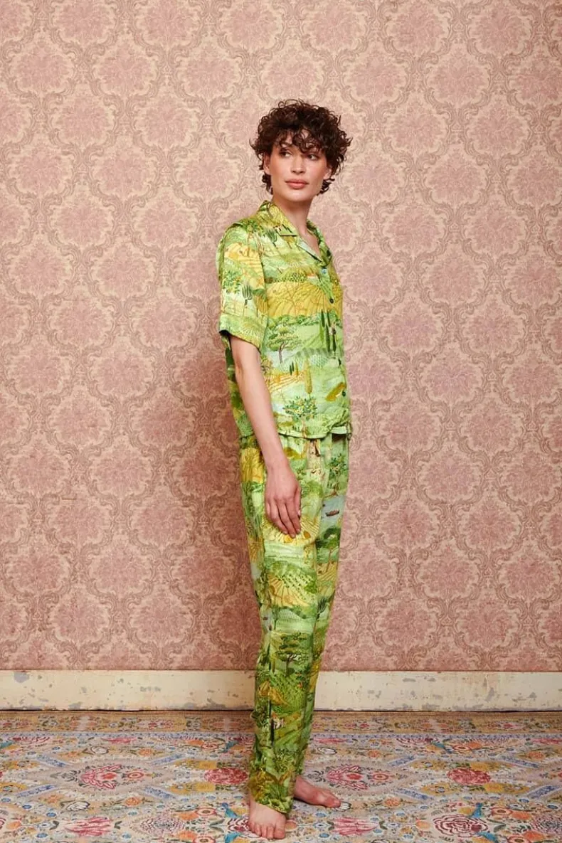 Top Korte Mouw Toscana Groen