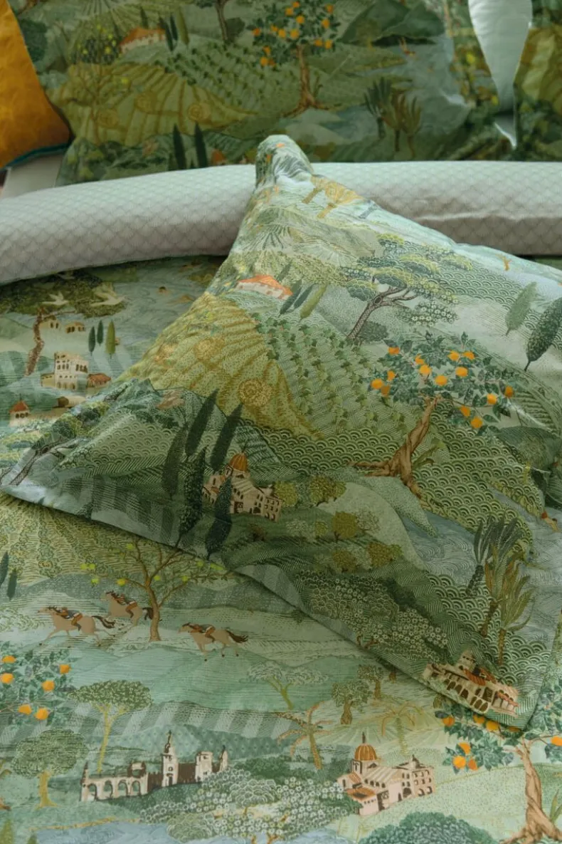 Vierkant Sierkussen Toscana Groen