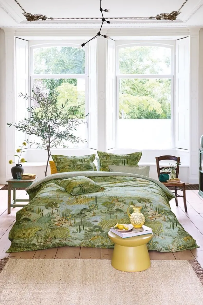 Vierkant Sierkussen Toscana Groen