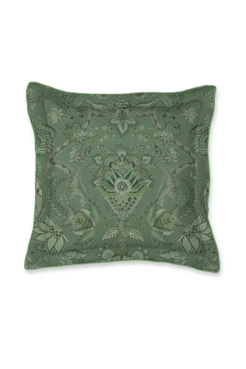 Vierkant Sierkussen Kyoto Nights Groen