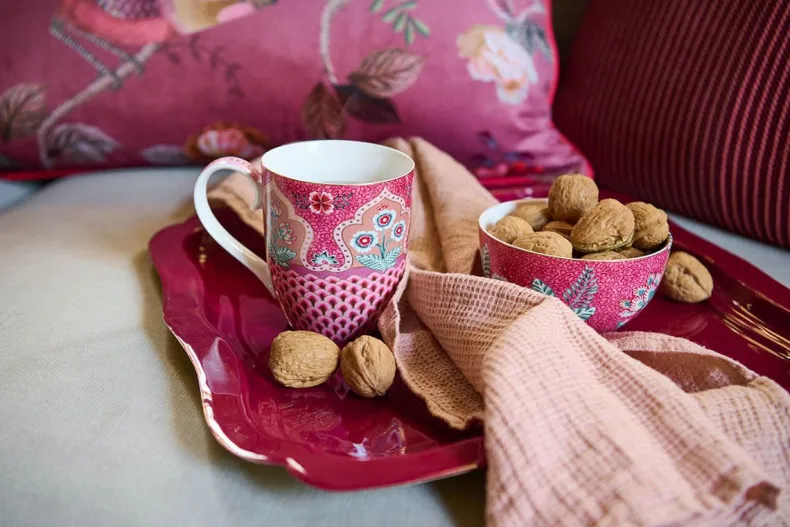 Vierkante Schaal Geemailleerd Donker