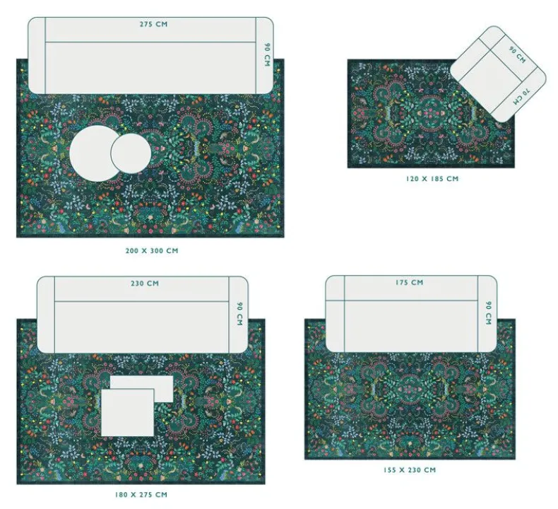 Vloerkleed Jungle Animals By Pip Blauw