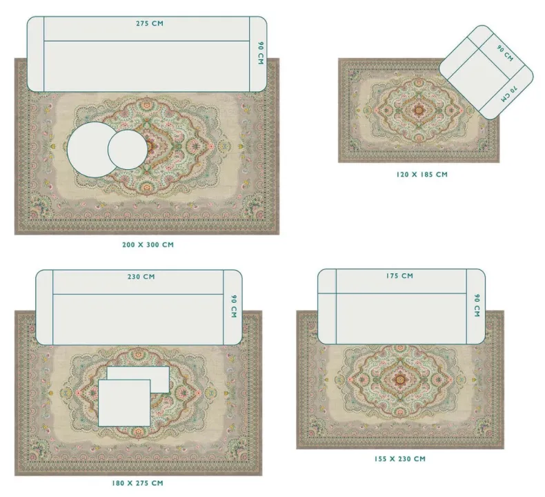 Vloerkleed Majorelle By Pip Pastel