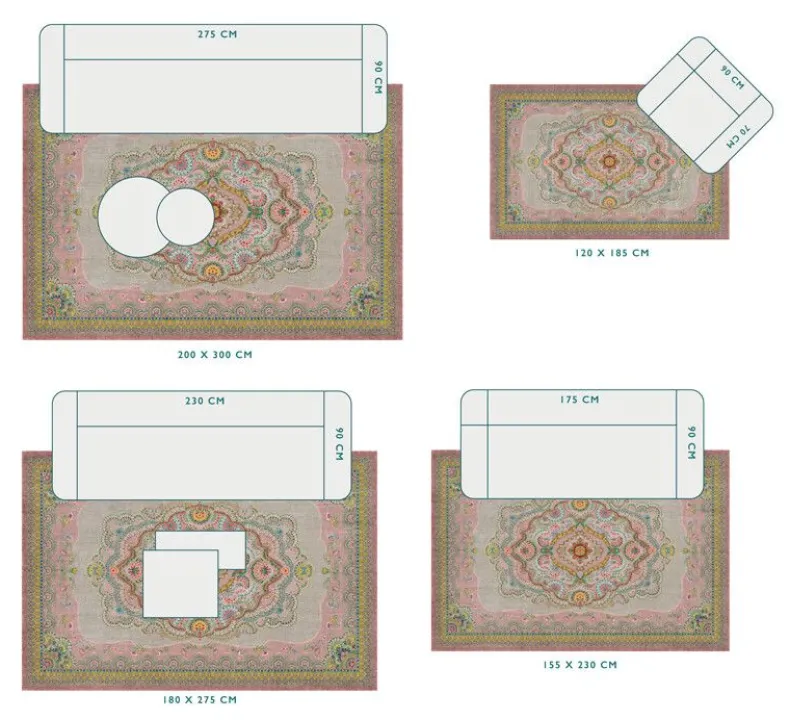 Vloerkleed Majorelle By Pip Pastel