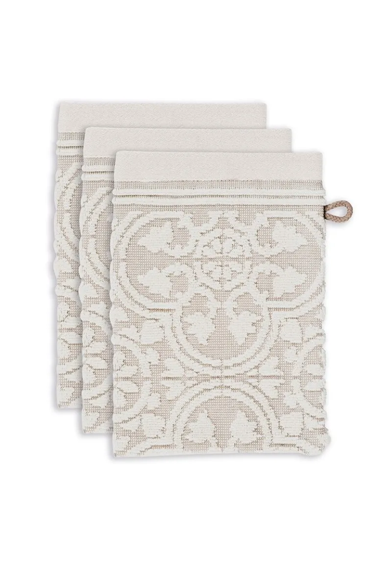 Washandje Set/3 Tile De Pip 16X22 Cm