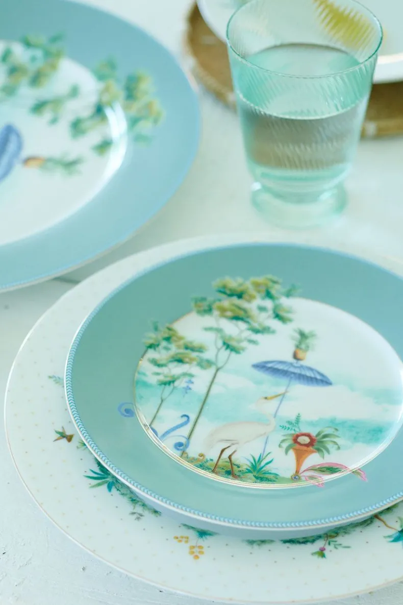 Water Glas Gedraaid Blauw