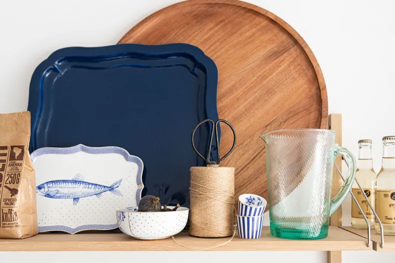 Waterkan Gedraaid Blauw