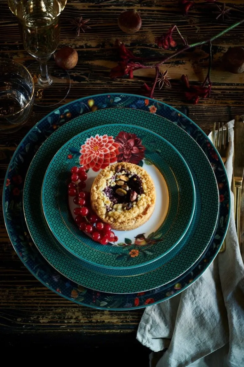 Winter Wonderland Onderbord Donkerblauw 32 Cm